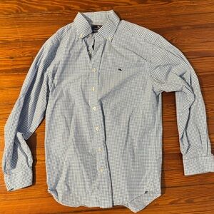 Vineyard Vines Light Blue Gingham Button Down